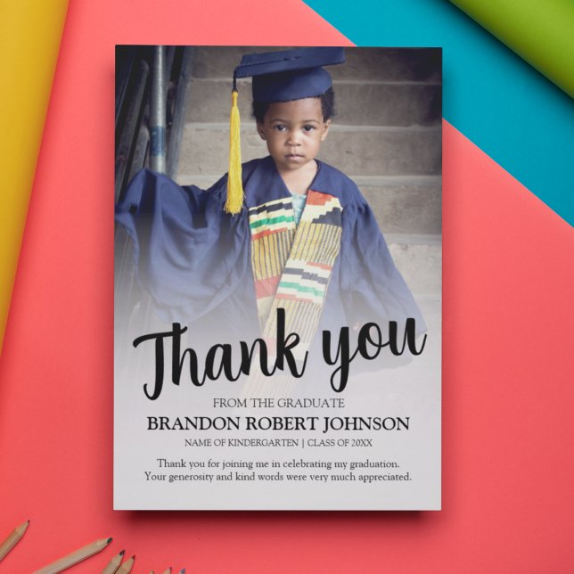 Graduation Photo Thank You Card (Creator Uploaded)