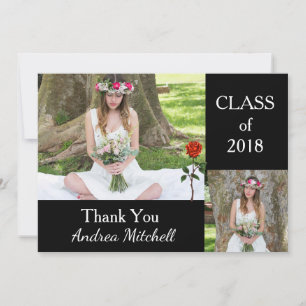 Graduation Photo Thank You Invitation