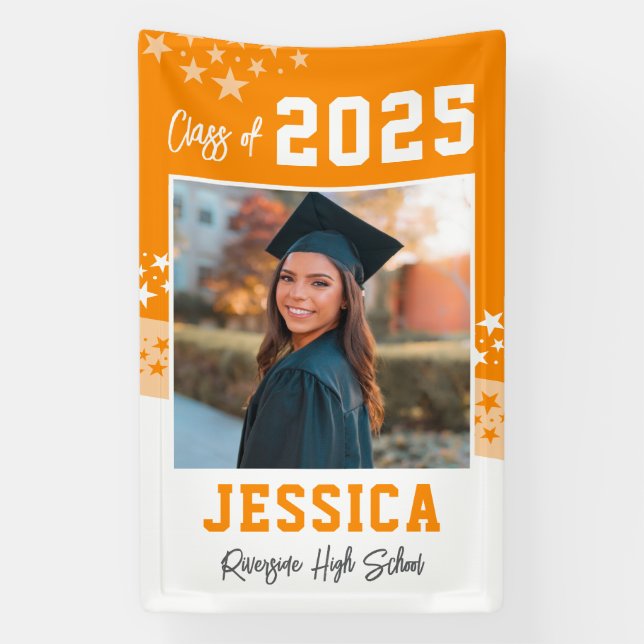 Graduation Photo Vinyl Banner Decoration (Vertical)
