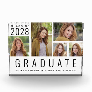 Graduation Picture Collage Keepsake Photo Block