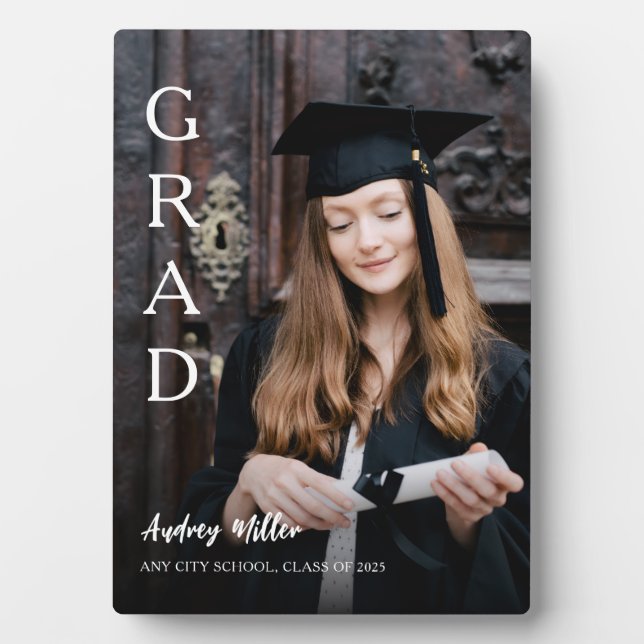 Graduation Plaque with Photo (Front)