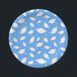 Graduation Plates<br><div class="desc">Party paper plates shown with a celebration of grad caps print.
Customise this item or buy as is.




Licensed Print</div>