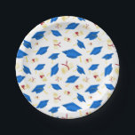 Graduation Plates<br><div class="desc">Party paper plates shown with a celebration of grad caps print.
Customise this item or buy as is.




Licensed Print</div>