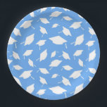 Graduation Plates<br><div class="desc">Party paper plates shown with a celebration of grad caps print.
Customise this item or buy as is.




Licensed Print</div>