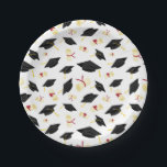 Graduation Plates<br><div class="desc">Party paper plates shown with a celebration of grad caps print.
Customise this item or buy as is.




Licensed Print</div>