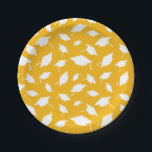 Graduation Plates<br><div class="desc">Party paper plates shown with a celebration of grad caps print.
Customise this item or buy as is.




Licensed Print</div>