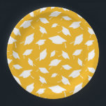 Graduation Plates<br><div class="desc">Party paper plates shown with a celebration of grad caps print.
Customise this item or buy as is.




Licensed Print</div>