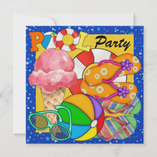 Graduation Pool Party - SRF Invitation