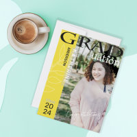 Graduation Poster Styled Photo Green