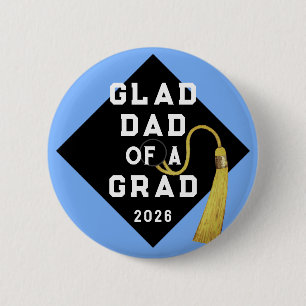 Graduation Proud Dad 6 Cm Round Badge
