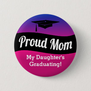 Graduation - Proud Mum 6 Cm Round Badge
