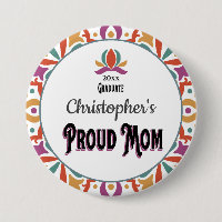 Graduation Proud Mum Parent Son Monogram Grad