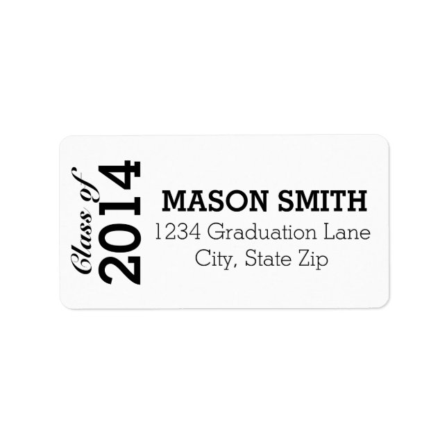 Graduation Return Address Labels (Front)