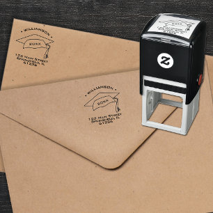 Graduation Return Address Self-inking Stamp