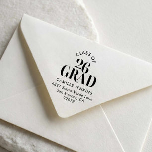 Graduation Return Address Stamp Class of 2026