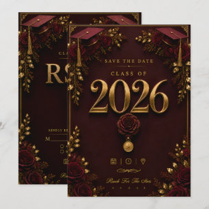 Graduation RSVP Card   Class of 2026 Invitation 
