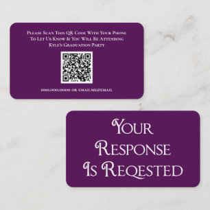 Graduation  RSVP QR Code Response Card