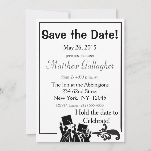 Graduation Save the Date (Front)