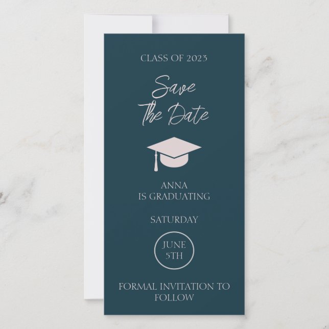 Graduation Save The Date Graduation Announcement (Front)