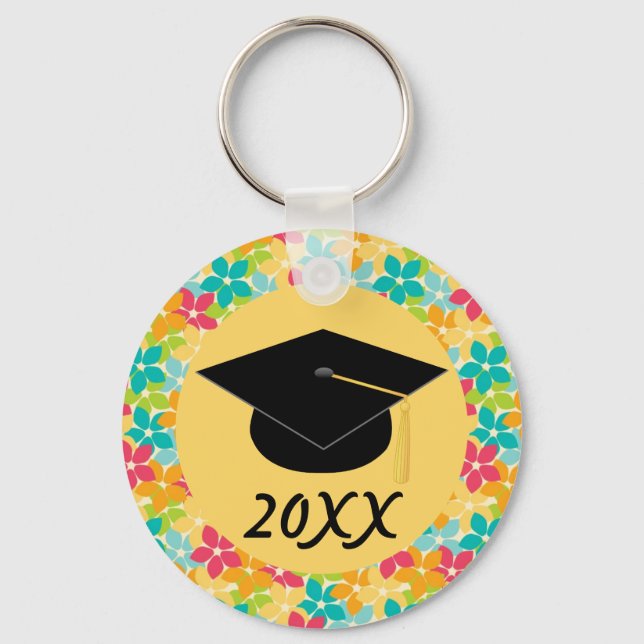 Graduation School Class personalised Gift Key Ring (Front)