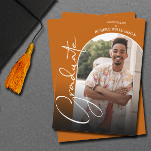 Graduation Script Photo  Invitation