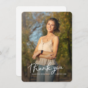 Graduation Script Photos Grad 2025 Thank You Card