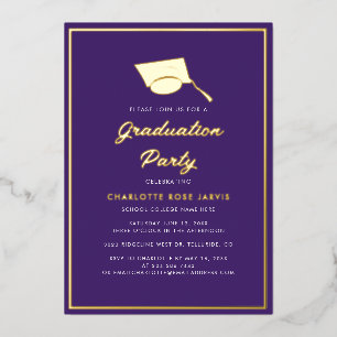 Graduation Script Purple Photo 2026 Party