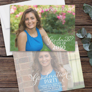 Graduation Script Two Photo Template