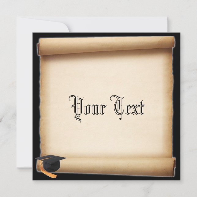 Graduation Scroll template (Front)