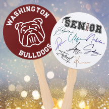 Graduation Senior Autograph Set of Hand Fans