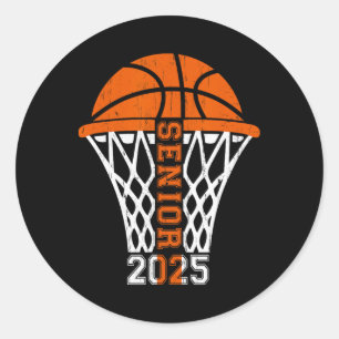 Graduation Senior Cl 2025 Gift Graduate Sketll Pla Classic Round Sticker