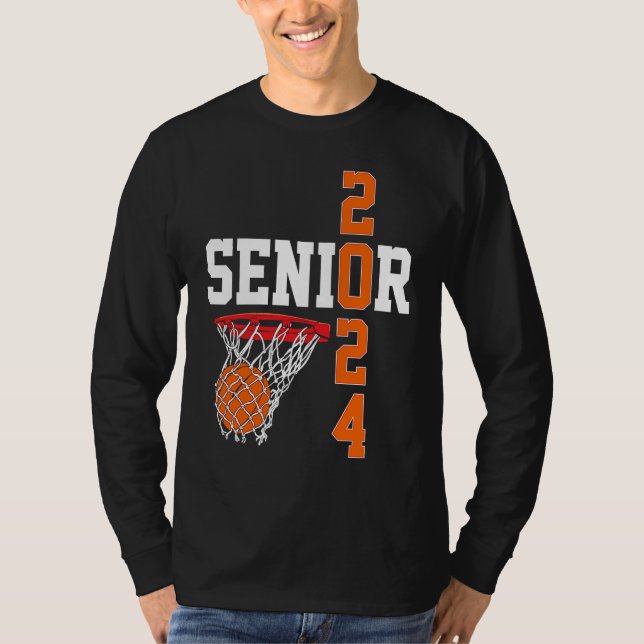 Graduation Senior Class 2024 Graduate Basketball P T-Shirt (Front)