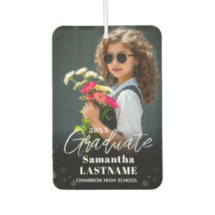 Graduation Senior Photo Custom Selfie Car Air Freshener