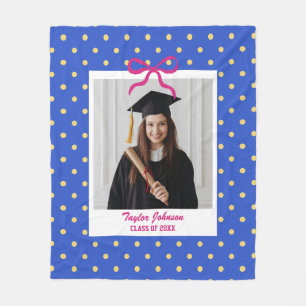 Graduation Senior Year Gift Custom Photo Fleece Blanket