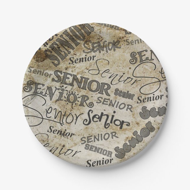 Graduation Seniors Paper Plate (Front)