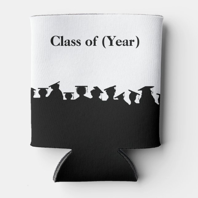 Graduation Silhouettes or Reunion Can Coolers (Front)