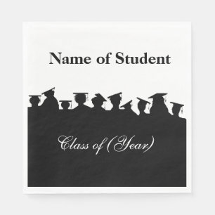 Graduation Silhouettes  or Reunion Custom Napkins
