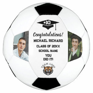 Graduation Soccer Custom Photo & Name 2025 Athlete Ball