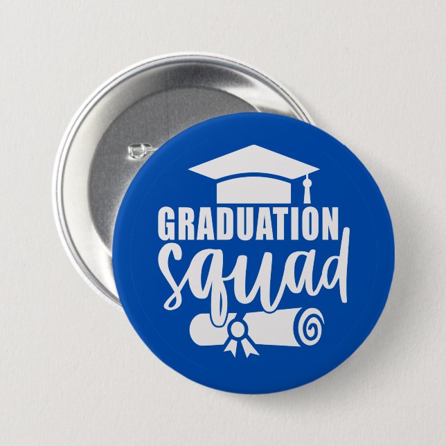 Graduation Squad 2023 Graduate 7.5 Cm Round Badge (Front & Back)