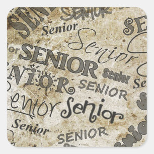 graduation square sticker