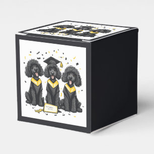 Graduation Standard Poodle Dogs Favour Box