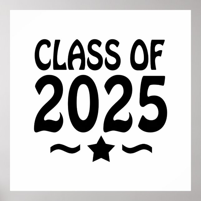 Graduation Star Class of 2025 Poster (Front)