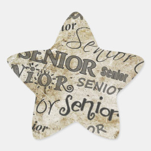 graduation star sticker