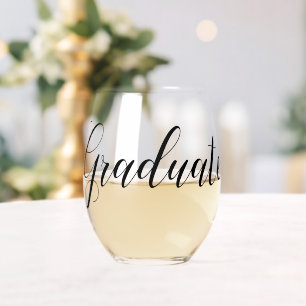 Graduation Stemless Wine Glass