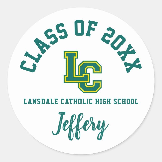Graduation Stickers Lansdale Catholic High School (Front)