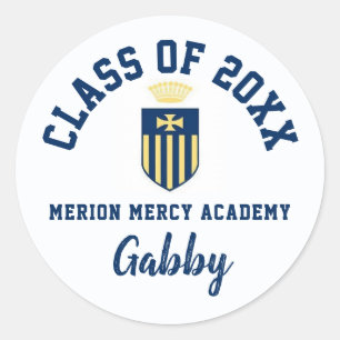 Graduation Stickers Merion Mercy Academy, Custom