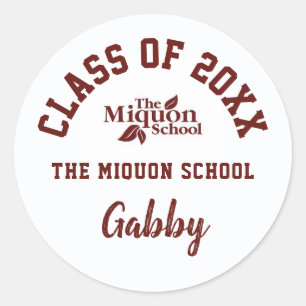 Graduation Stickers The Miquon School, Custom