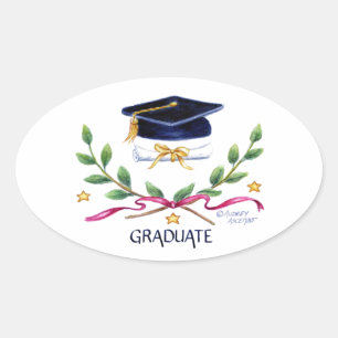 Graduation Stickers Victory Emblem