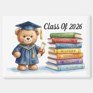 Graduation Teddy Bear Magnet