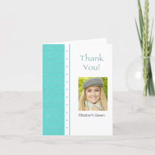 Graduation Thank You Blocks Photo Card